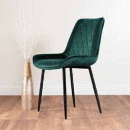 Furniturebox Copeland Cesano Marble Effect 4 Seater Dining Set White Green and Black - Wilko - thumbnail 4