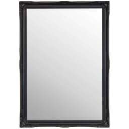 MirrorOutlet Hamilton Black Shabby Chic Wall Mirror 91 x 66cm - Wilko