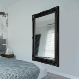 MirrorOutlet Hamilton Black Shabby Chic Wall Mirror 91 x 66cm - Wilko - thumbnail 4