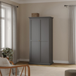 Florence Paris Matt Grey 3 Piece Bedroom Furniture Set - Furniture To Go - Wilko - thumbnail 6