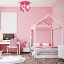Milagro Angelica Hot Pink Ceiling Lamp 230V - Size: 30 x 30 x 28cm - Wilko - thumbnail 4