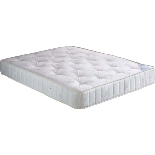 Promo Small Double Coil Sprung Mattress - White - Bedmaster - Wilko - image 1