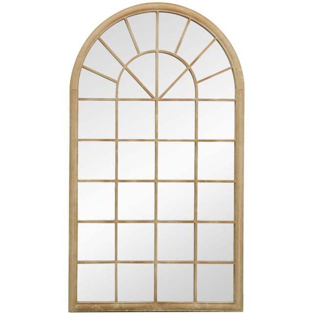 The Somerley Sand Arch Wall Mirror 180 x 103cm - Cream - MirrorOutlet - Wilko - image 1