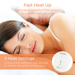 Tower Double White Heated Under Blanket - Size: 135 x 120 x 1cm - CARMEN - Wilko - thumbnail 5