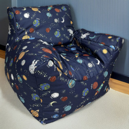 Kaikoo Space Print Funzee Bean Bag Chair - Blue - Wilko