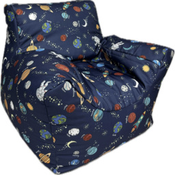 Kaikoo Space Print Funzee Bean Bag Chair - Blue - Wilko - thumbnail 3
