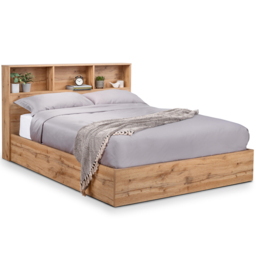 Julian Bowen Bali King Size Light Oak Storage Ottoman Bed - Wood - Wilko - thumbnail 3