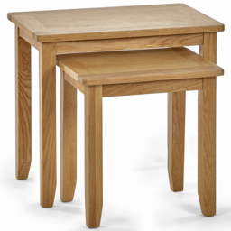 Julian Bowen Mallory Nest of Tables Set of 2 - Size: 38 x 50 x 56cm - Brown - Wilko - thumbnail 3