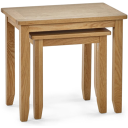 Julian Bowen Mallory Nest of Tables Set of 2 - Size: 38 x 50 x 56cm - Brown - Wilko - thumbnail 4