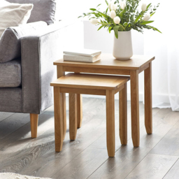 Julian Bowen Mallory Nest of Tables Set of 2 - Size: 38 x 50 x 56cm - Brown - Wilko - thumbnail 7