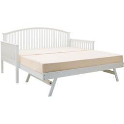 GFW Madrid Single White Wooden Day Bed with Trundle - Wilko - thumbnail 4