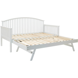GFW Madrid Single White Wooden Day Bed with Trundle - Wilko - thumbnail 6