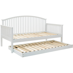 GFW Madrid Single White Wooden Day Bed with Trundle - Wilko - thumbnail 5