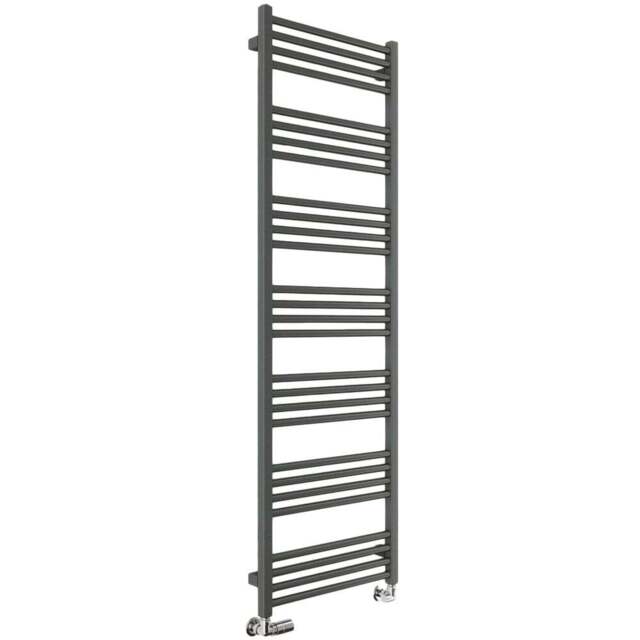 Terma Fiona 2349BTU Sparkling Grey Heated Towel Rail 1620 x 500mm - Size: 162 x 50 x 7.2cm - Wilko - image 1