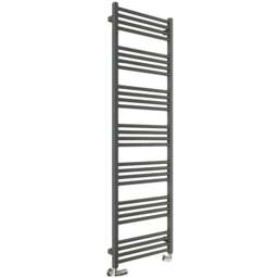 Terma Fiona 2349BTU Sparkling Grey Heated Towel Rail 1620 x 500mm - Size: 162 x 50 x 7.2cm - Wilko