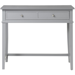 Dorel Franklin 2 Drawer Writing Desk Grey - Size: 75 x 89 x 45cm - Wilko - thumbnail 4