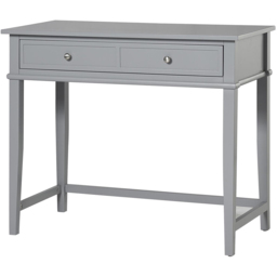 Dorel Franklin 2 Drawer Writing Desk Grey - Size: 75 x 89 x 45cm - Wilko - thumbnail 3