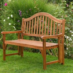 Garden Gear 2 Seater Acacia Folding Bench - Size: 120 x 67 x 20cm - Brown - Wilko - thumbnail 4