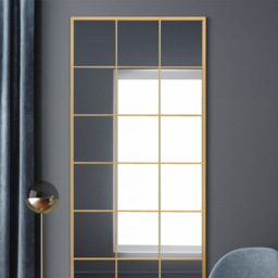 The Fenestra Gold Window Leaner Wall Mirror 200 x 80cm - MirrorOutlet - Wilko - thumbnail 4