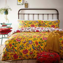 furn. Pomelo Super King Yellow Duvet Set - Wilko - thumbnail 1