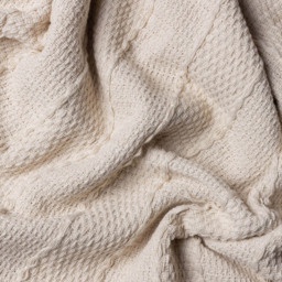 Yard Caliche Natural Woven Tasselled Throw 130 x 180cm - Size: 180 x 130cm - Cream - Yard Living - Wilko - thumbnail 4