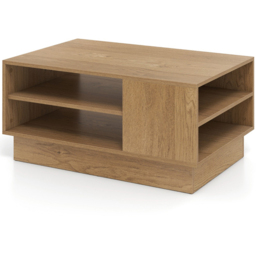 Costway 2 Shelf Natural Rectangle Coffee Table - Size: 86 x 56 x 41cm - n/a - Wilko - thumbnail 3