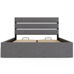 GFW Hudson Double Grey End Lift Ottoman Bed - Wilko - thumbnail 5