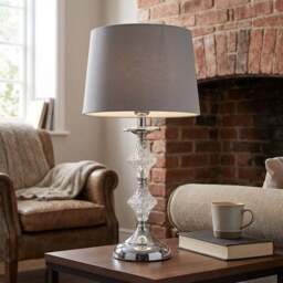Mila Crystal Table Lamp - Size: 26 x 49 x 26cm - Wilko - thumbnail 7