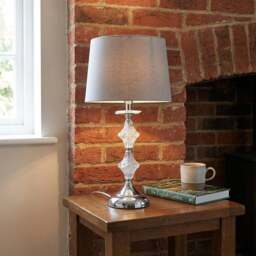 Mila Crystal Table Lamp - Size: 26 x 49 x 26cm - Wilko - thumbnail 6
