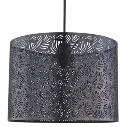Black Leaf Cut Out Pendant Light - Wilko - thumbnail 1