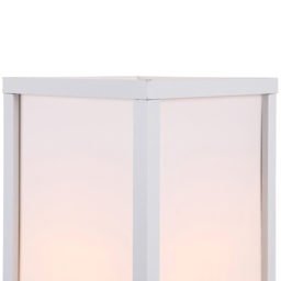 Portland 3 Shelf White Floor Lamp - Size: 26 x 26 x 160cm - Wilko - thumbnail 4