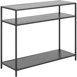 Florence Seaford 2 Shelf Black Console Table - Furniture To Go - Wilko - thumbnail 3