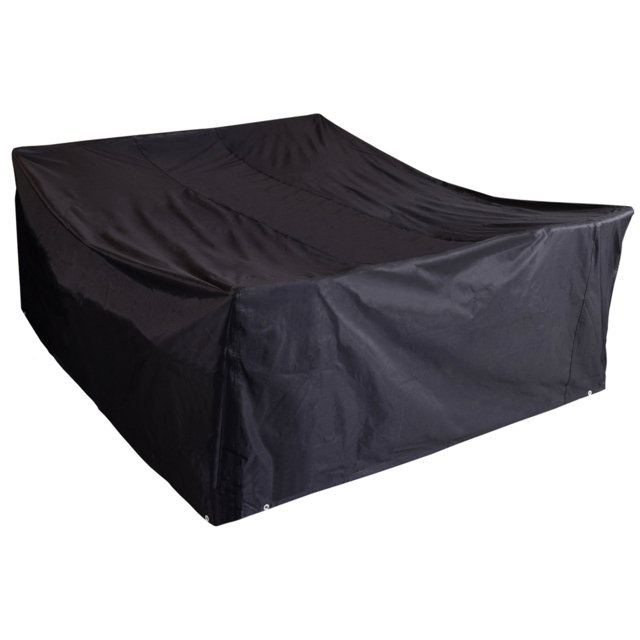 Charles Bentley Black Large Rectangular Furniture Cover - Size: H80 x L215 x W173cm - Wilko - image 1