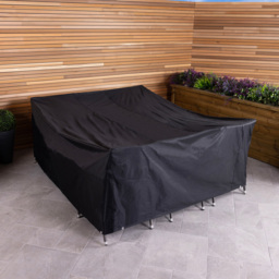 Charles Bentley Black Large Rectangular Furniture Cover - Size: H80 x L215 x W173cm - Wilko - thumbnail 3