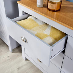 Home Source Camden 6 Drawer Grey Chest of Drawers - Wilko - thumbnail 6