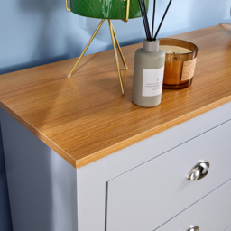 Home Source Camden 6 Drawer Grey Chest of Drawers - Wilko - thumbnail 4