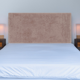 Bedmaster King Size Mink Naples Velvet Valencia Plain Headboard - Brown - Wilko