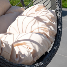 Artemis Home Lynton Cream Garden Hanging Egg Chair - Size: 190 x 103 x 80cm - Wilko - thumbnail 3