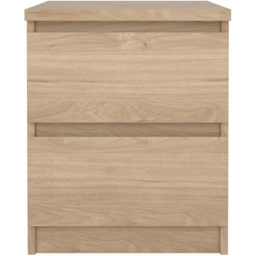 Florence Naia 2 Drawer Jackson Hickory Bedside Table - Brown - Furniture To Go - Wilko - thumbnail 4