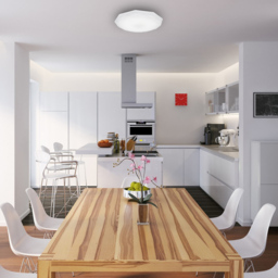 Milagro Hex White LED Ceiling Lamp 230V - Size: 36 x 36 x 8cm - Wilko - thumbnail 4