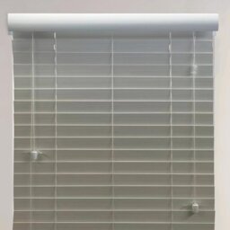 Ashwood Venetian Blinds Dark Grey Oak 90cm - Wilko - thumbnail 1