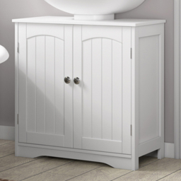 Colorado White 2 Door Undersink Bathroom Cabinet - Size: 60 x 60 x 29.5cm - MCC - Wilko - thumbnail 1