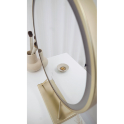 CARME Home Montana White and Gold Dressing Table - Size: 35 x 50 x 89cm - Wilko - thumbnail 7