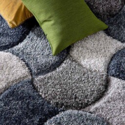Origins 3D Scallop Navy Rug 120 x 170cm - Blue - Wilko - thumbnail 6