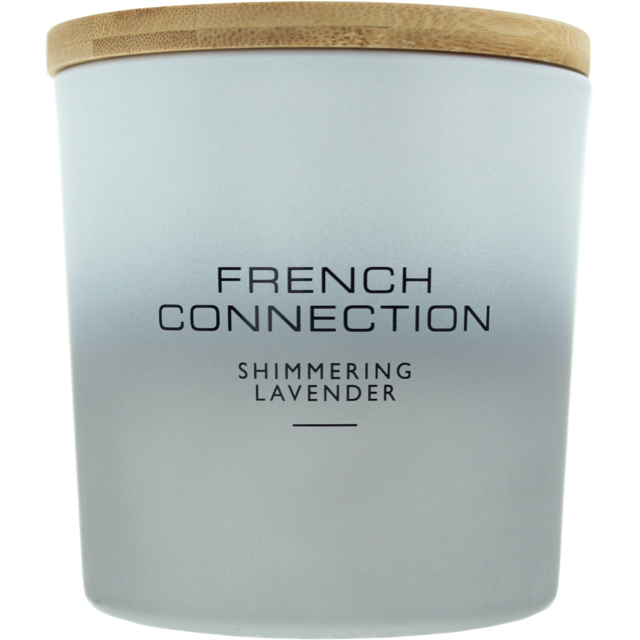French Connection Metallic Collection Shimmering Lavender Scented Candle - Size: 11.3 x 10.5 x 10.5cm - n/a - Wilko - image 1