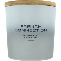 French Connection Metallic Collection Shimmering Lavender Scented Candle - Size: 11.3 x 10.5 x 10.5cm - n/a - Wilko