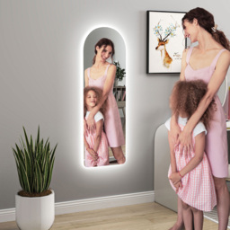 Portland 3 Colour Adjustable Full Length Wall Mirror with Lights Dimming 120 x 40cm - Size: 120 x 20cm - Clear - Wilko - thumbnail 4