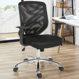 Teknik Office Nova Mesh Operator Chair - Size: 44 x 49 x 50cm - Black - Wilko