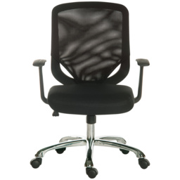 Teknik Office Nova Mesh Operator Chair - Size: 44 x 49 x 50cm - Black - Wilko - thumbnail 3