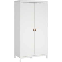 Florence Barcelona 2 Door White Wardrobe - Wilko - thumbnail 3
